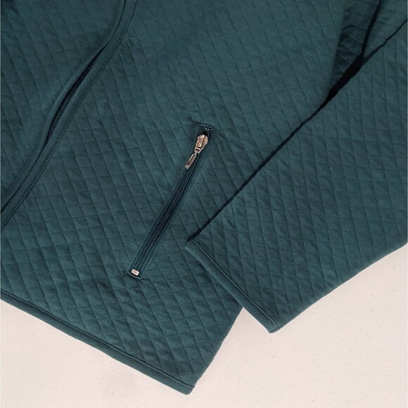 Hastings & Smith Quilted Jacket Lightweight Zip S Small Women's Green Teal Coat - Picture 6 of 6